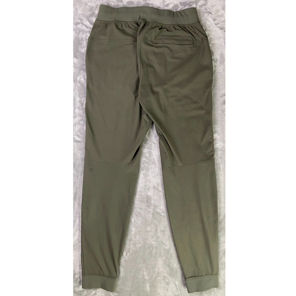Lululemon ABC Jogger Men Small Olive Green Tapered Athletic Pants LM5AOLS - Picture 2 of 5